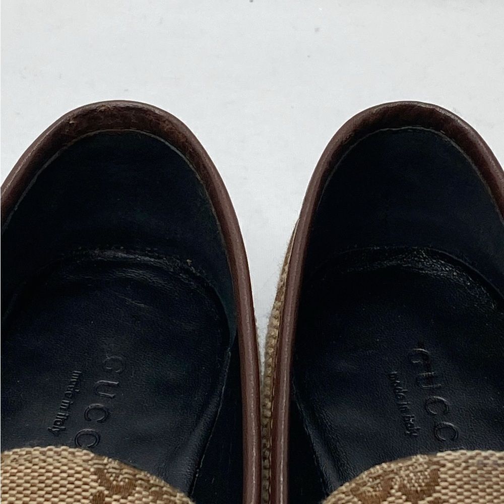 Gucci Jordaan Supreme Canvas Horsebit Loafer size 36.5 - Picture 9 of 13